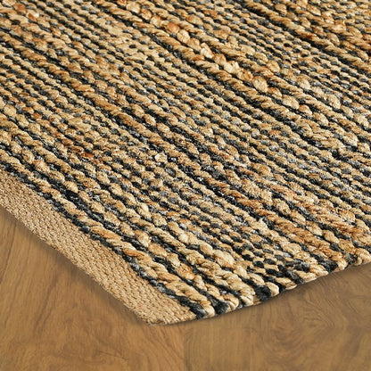 5' X 8' Natural Dhurrie Hand Woven Area Rug