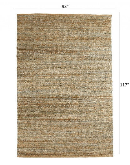 8' X 10' Natural Dhurrie Hand Woven Area Rug