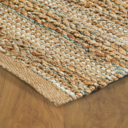 8' X 10' Natural Dhurrie Hand Woven Area Rug