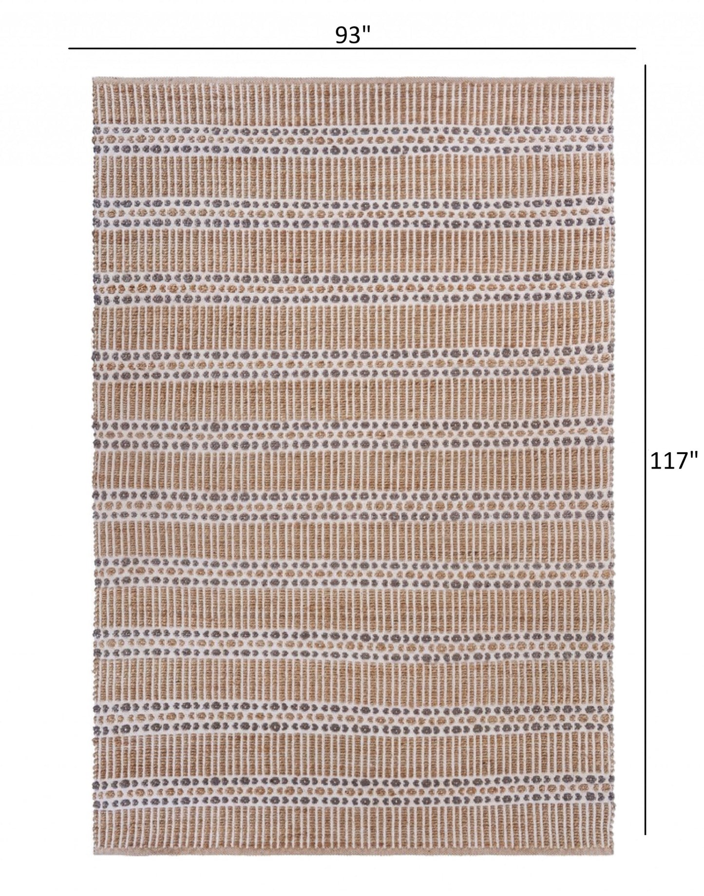 5' X 8' Gray And Ivory Dhurrie Hand Woven Area Rug