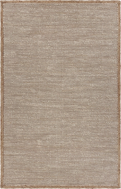 5' X 8' Tan Hand Loomed Area Rug