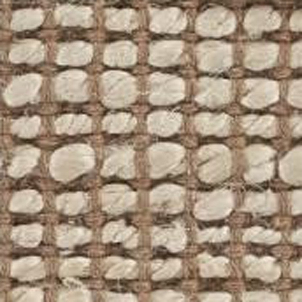 5' X 8' Tan Hand Loomed Area Rug