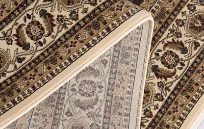 2’ x 10’ Cream Traditional Decorative Runner Rug