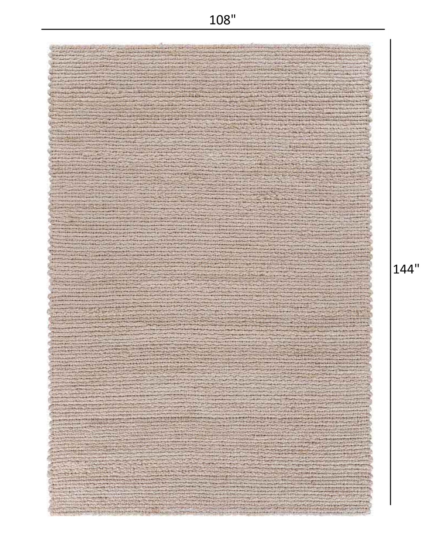 5’ x 8’ Natural Bleached Contemporary Area Rug