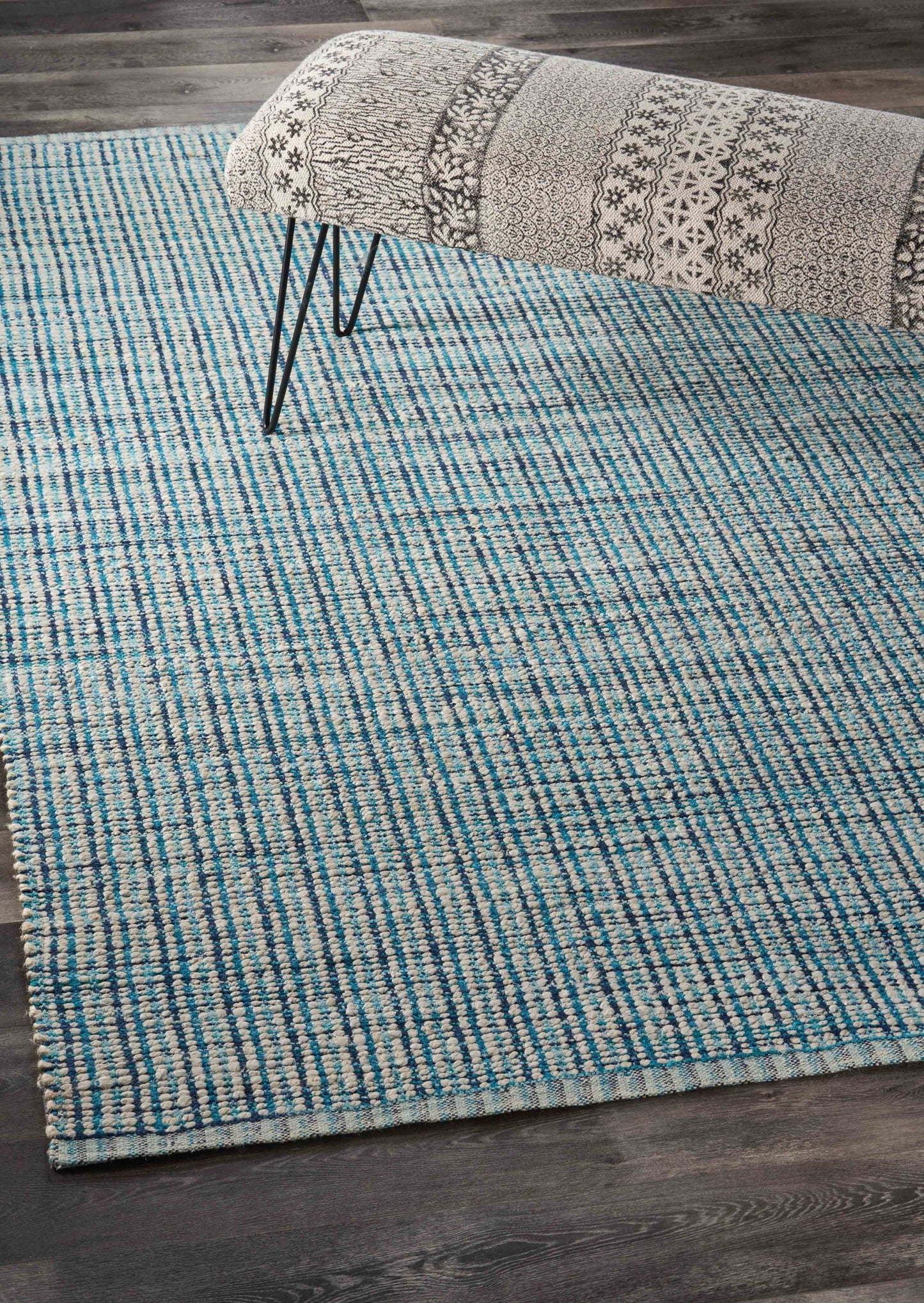 5’ x 8’ Classic Blue Jute Area Rug