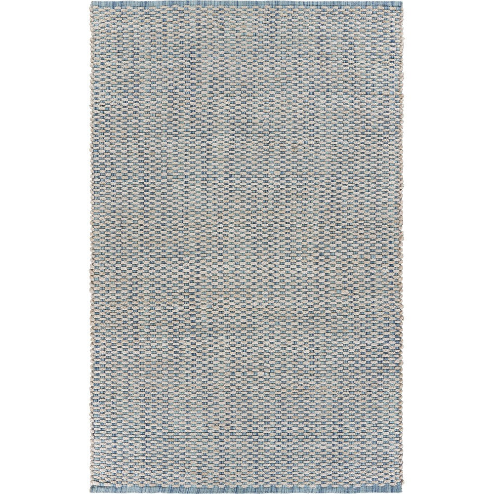 8’ x 10’ Blue and Beige Toned Area Rug