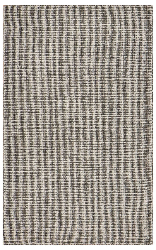 5' X 8' Gray Wool Dhurrie Handmade Area Rug