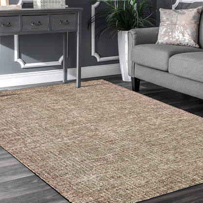 9’ x 12’ Brown Detailed Weave Area Rug