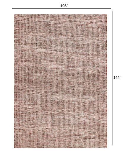 9’ x 12’ Brown Detailed Weave Area Rug