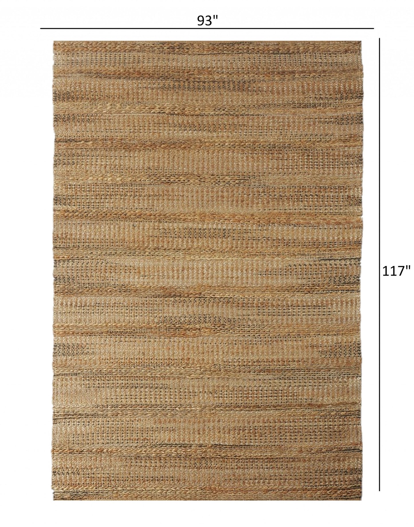 8’ x 10’ Tan and Gray Intricately Handwoven Area Rug