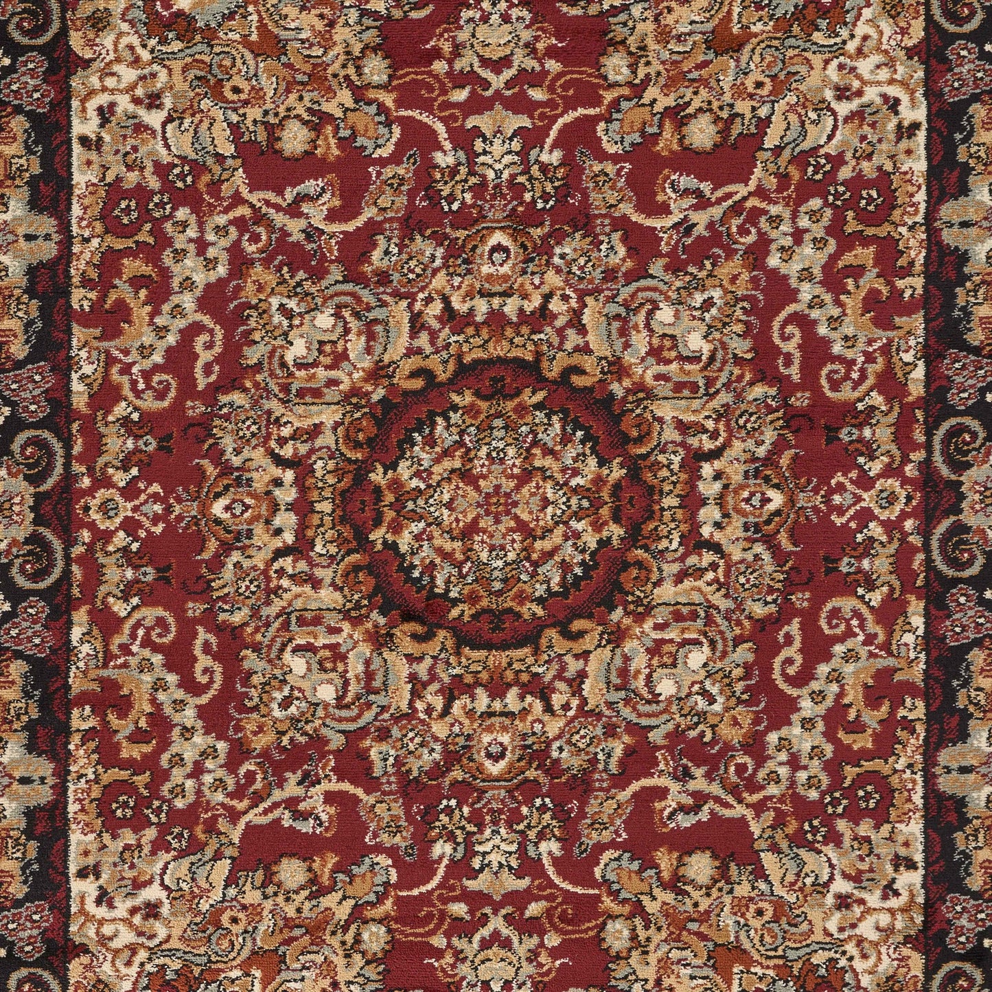 5’ x 7’ Red Royal Medallion Area Rug