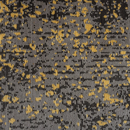 5’ x 8’ Gray and Yellow Abstract Sprinkle Area Rug