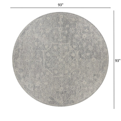 3’ x 5’ Gray Floral Finesse Area Rug