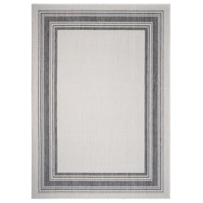 8' X 10' Gray Indoor Outdoor Area Rug - 0" (L) x 113" (W) x 90" (H)