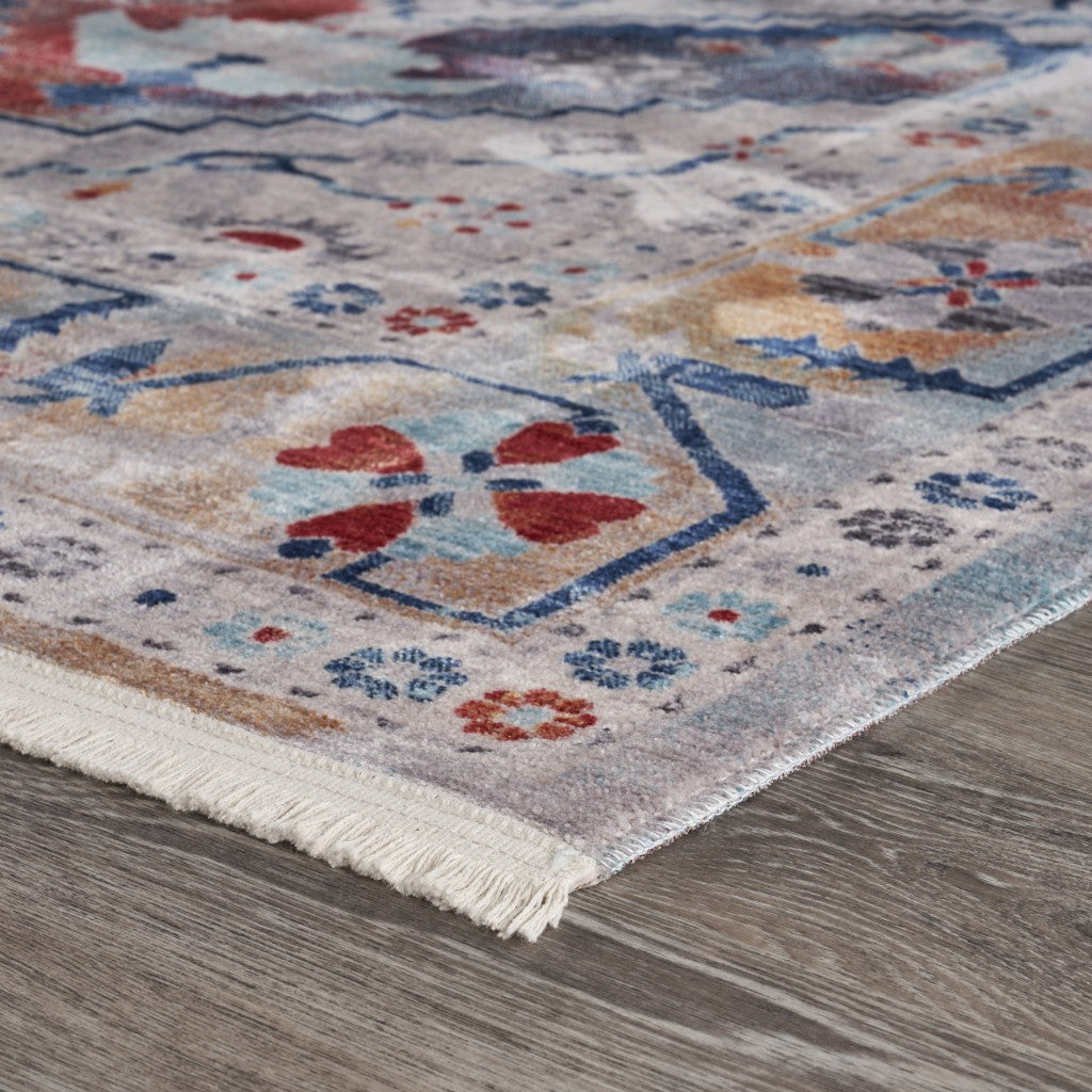 5’ x 8’ Multicolored Boho Chic Area Rug