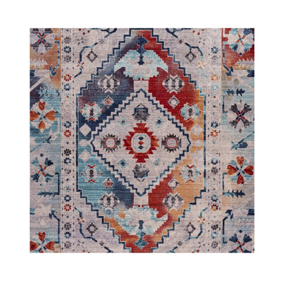 5’ x 8’ Multicolored Boho Chic Area Rug