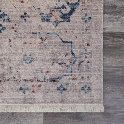 5' X 8' Beige Wool Dhurrie Handmade Area Rug