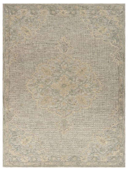 5' X 8' Beige Wool Dhurrie Handmade Area Rug