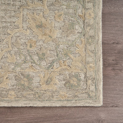 5' X 8' Beige Wool Dhurrie Handmade Area Rug