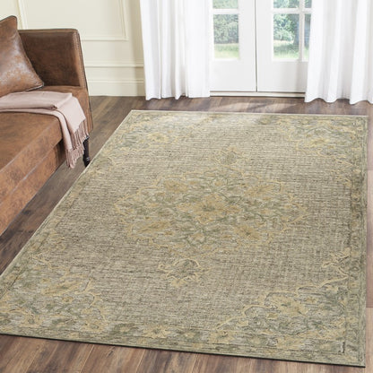 5' X 8' Beige Wool Dhurrie Handmade Area Rug