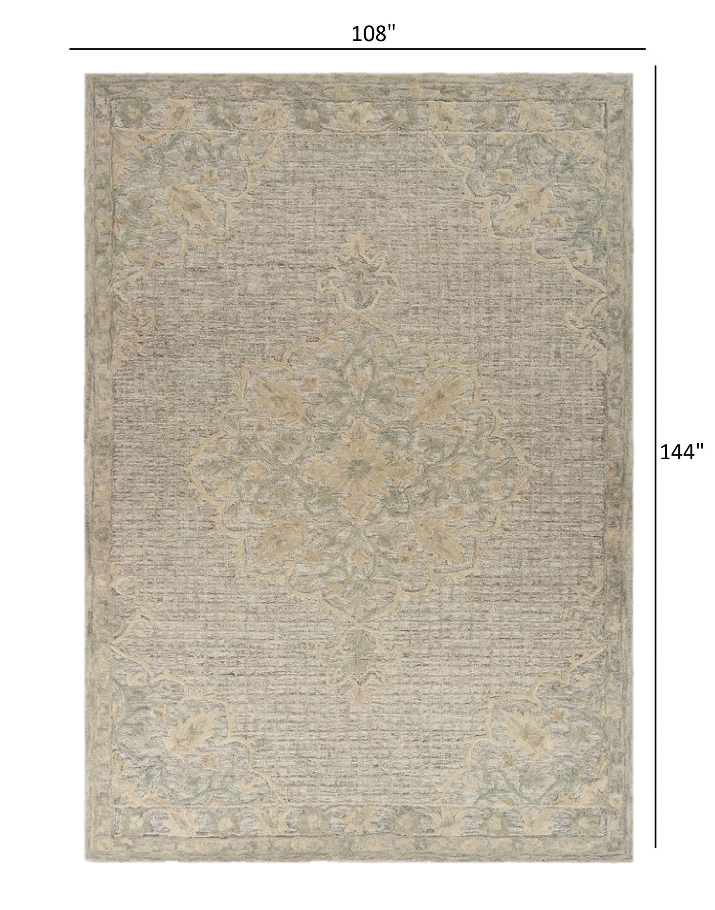 5' X 8' Beige Wool Dhurrie Handmade Area Rug