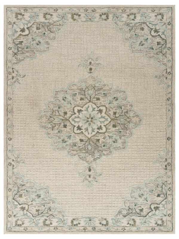 5' X 8' Ivory Wool Dhurrie Handmade Area Rug