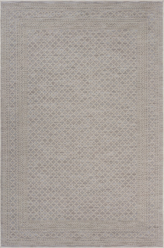 5' X 7' Gray Indoor Outdoor Area Rug