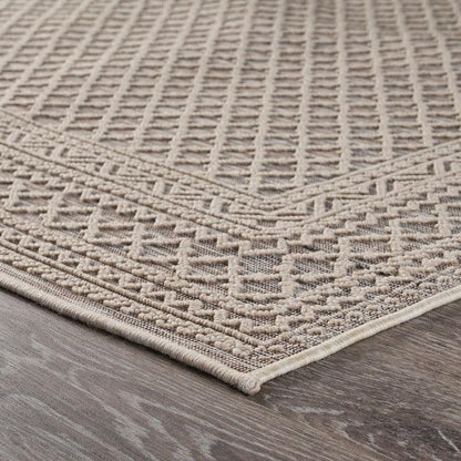 5' X 7' Gray Indoor Outdoor Area Rug - FurniFindUSA