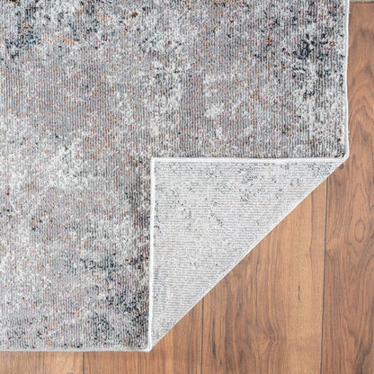 5’ x 8’ Light Gray Modern Abstract Area Rug