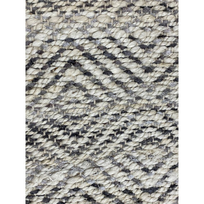 2' X 5' Gray Dhurrie Hand Woven Area Rug