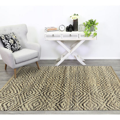 2' X 5' Gray Dhurrie Hand Woven Area Rug