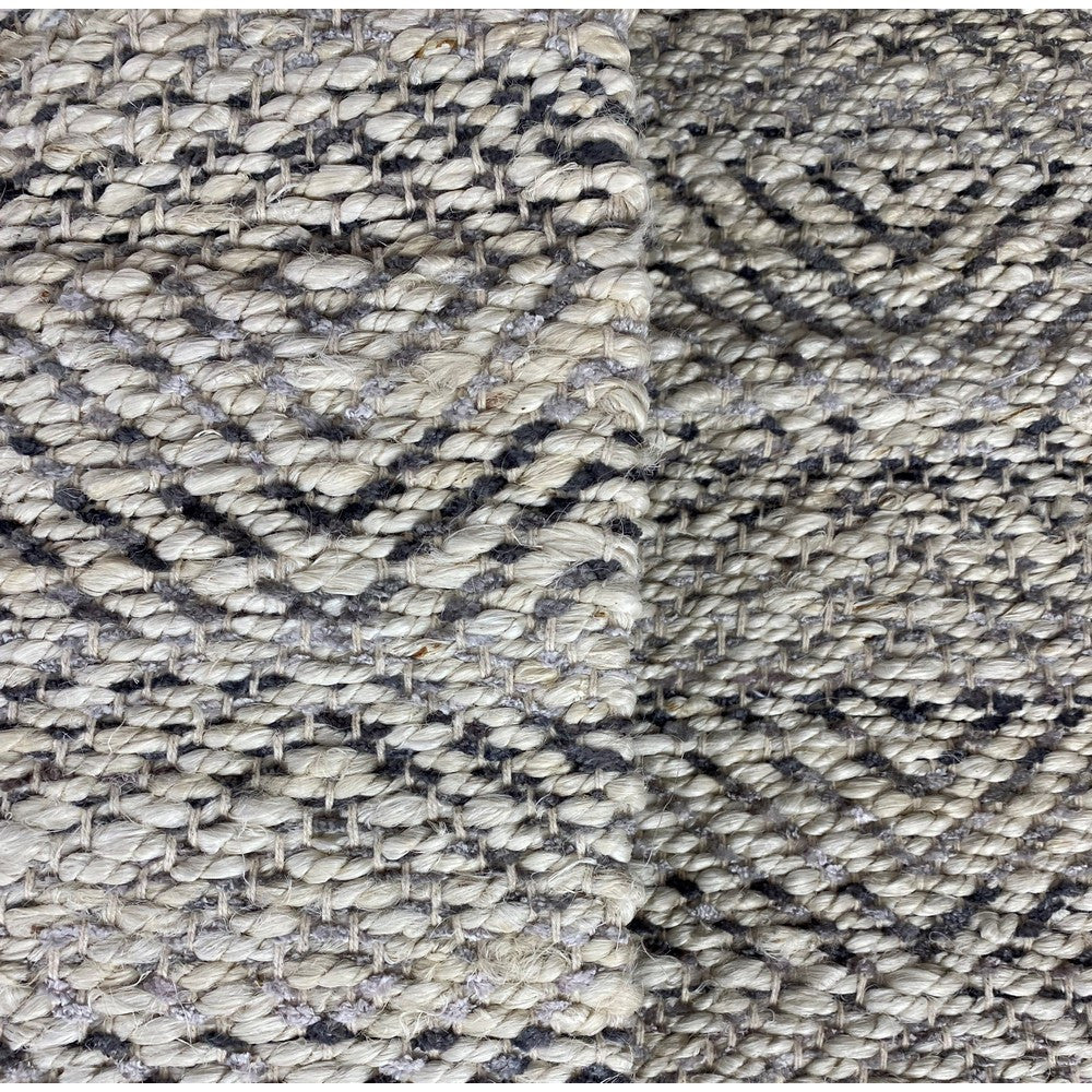 2' X 5' Gray Dhurrie Hand Woven Area Rug