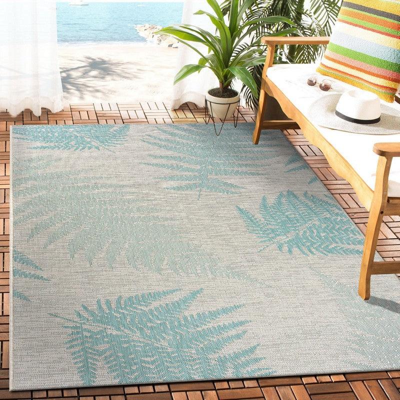 5' X 7' Gray Indoor Outdoor Area Rug - FurniFindUSA