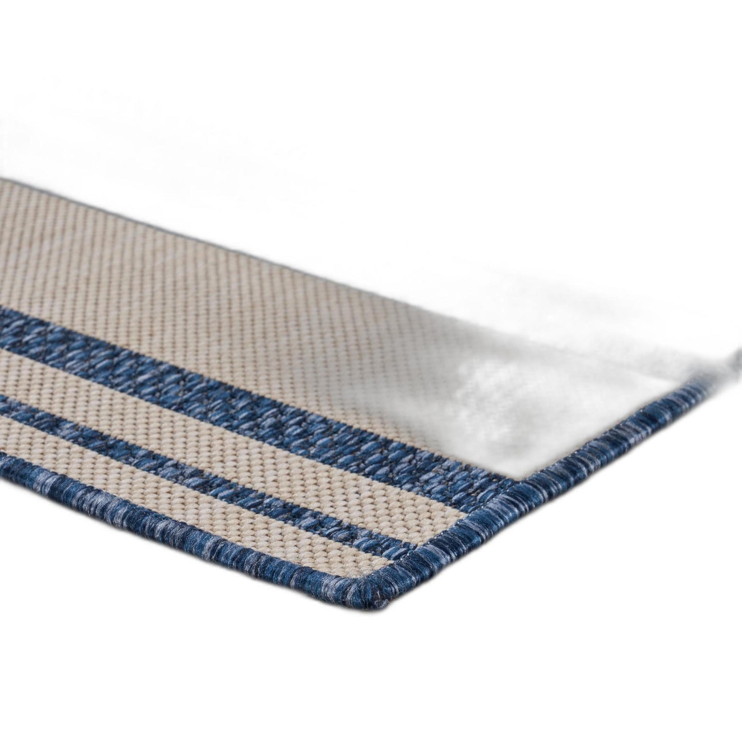 5' X 7' Blue And Gray Indoor Outdoor Area Rug - FurniFindUSA