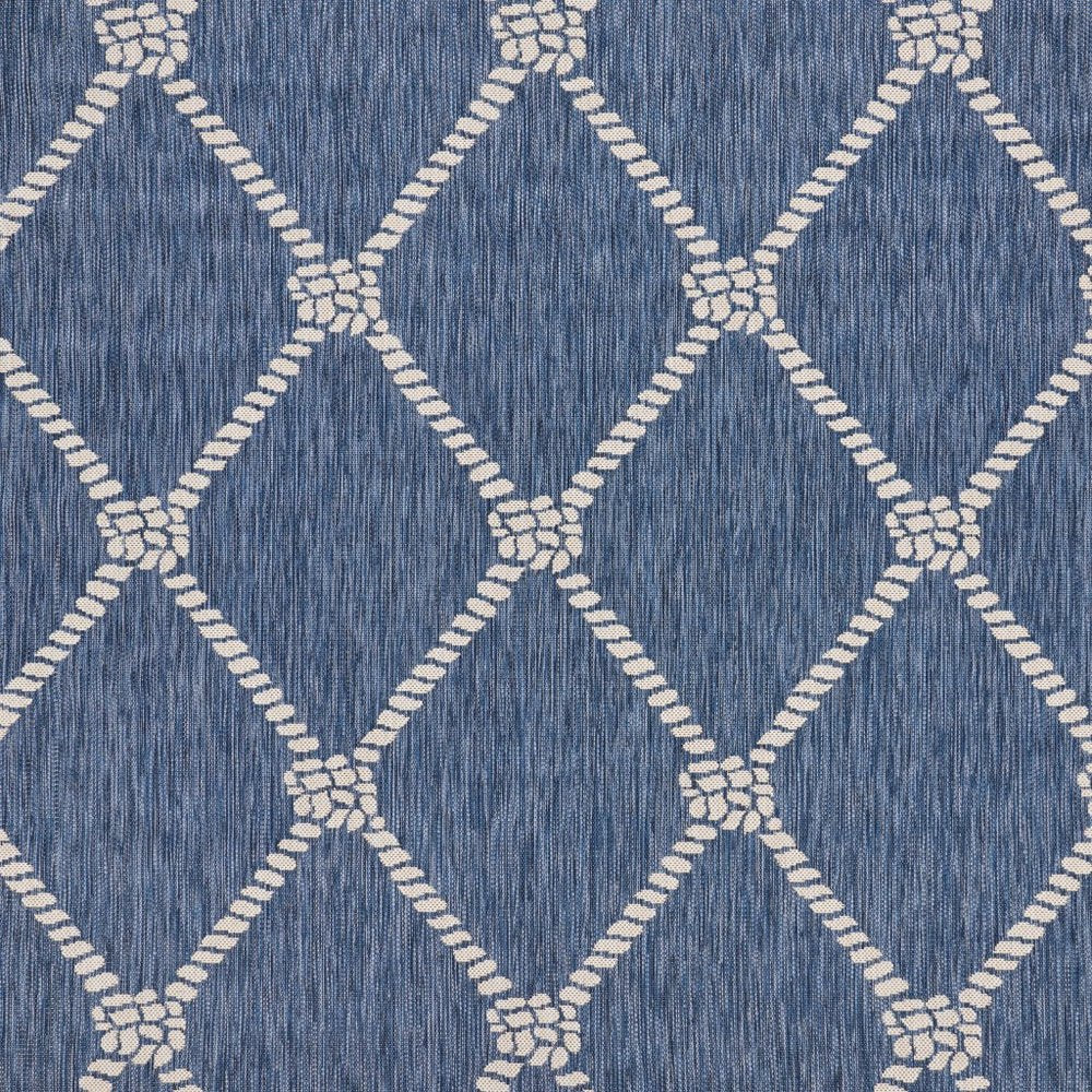 8' X 10' Blue And Gray Indoor Outdoor Area Rug — view 2