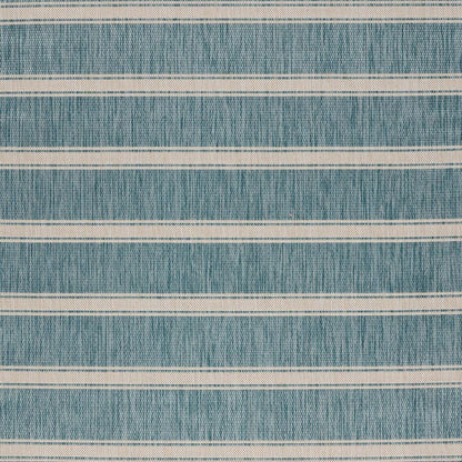 5' X 7' Blue And Gray Indoor Outdoor Area Rug - FurniFindUSA