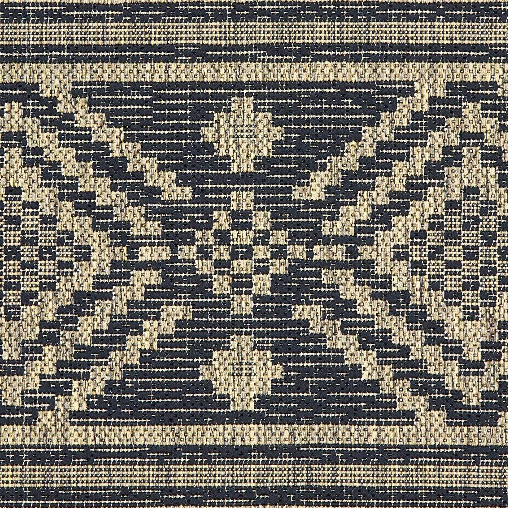 5' X 8' Brown And Black Indoor Outdoor Area Rug - FurniFindUSA