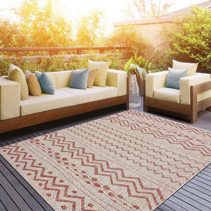 2' X 3' Beige Indoor Outdoor Area Rug - FurniFindUSA