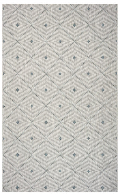 2' X 3' Blue And Gray Indoor Outdoor Area Rug - FurniFindUSA