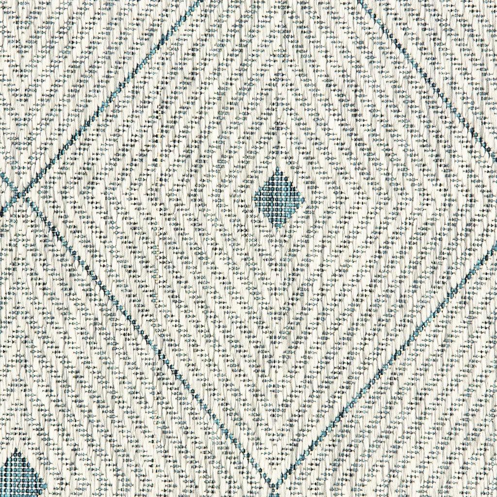 2' X 3' Blue And Gray Indoor Outdoor Area Rug - FurniFindUSA