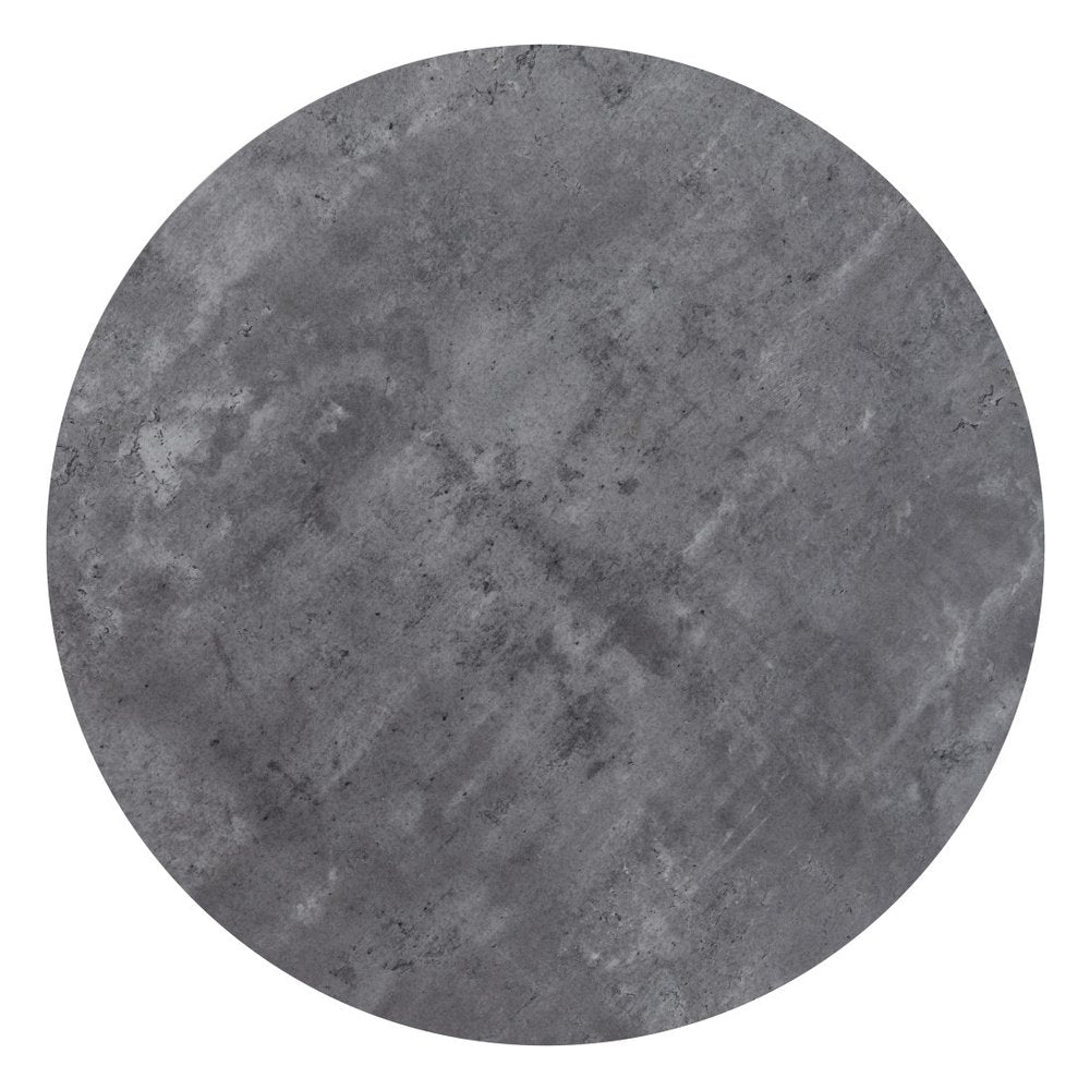 32" Gray and Black Rounded Steel Bar Table HomeRoots