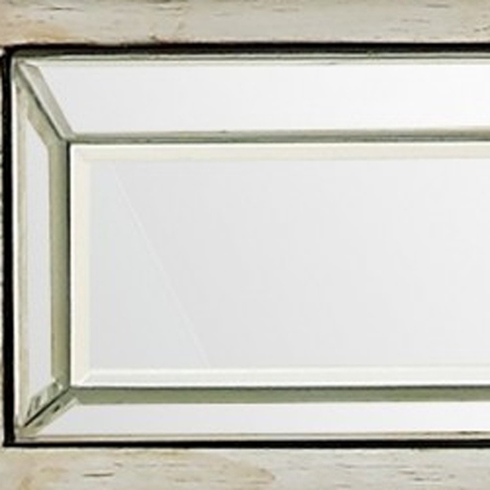 48" Silver Mirrored Glass Console Table HomeRoots