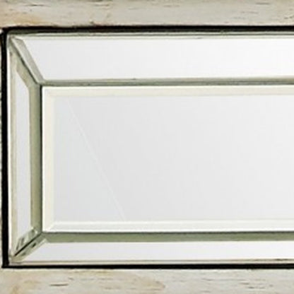 48" Silver Mirrored Glass Console Table HomeRoots