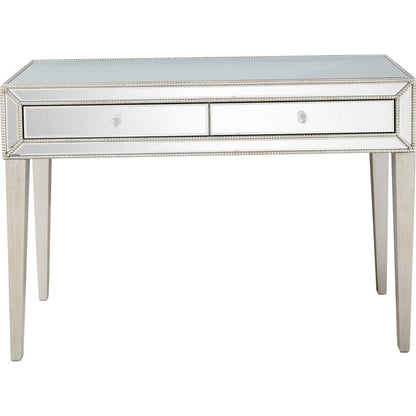 48" Silver Mirrored Glass Console Table HomeRoots