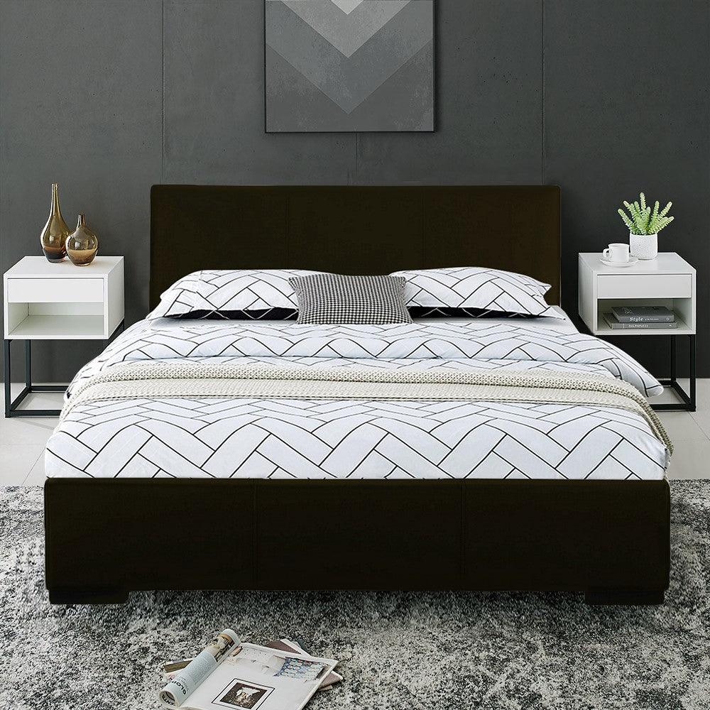 Black Platform Twin Bed - FurniFindUSA