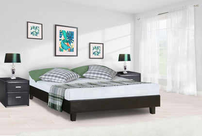 Black Platform Queen Bed - FurniFindUSA