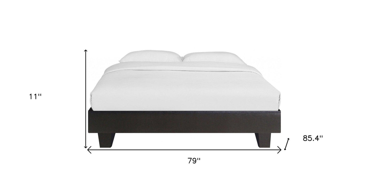 Black Platform Queen Bed - FurniFindUSA