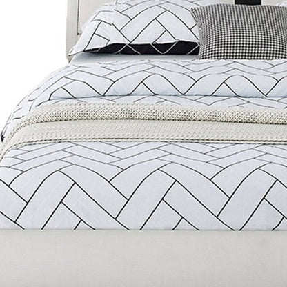 White Faux Leather Queen Bed Frame HomeRoots