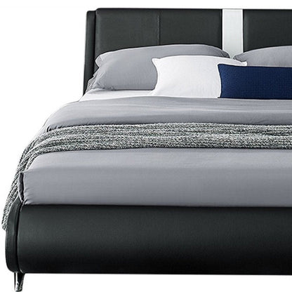 White Faux Leather Queen Bed Frame HomeRoots