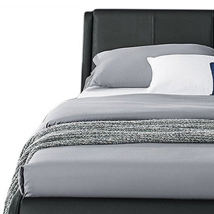 White Faux Leather Queen Bed Frame HomeRoots